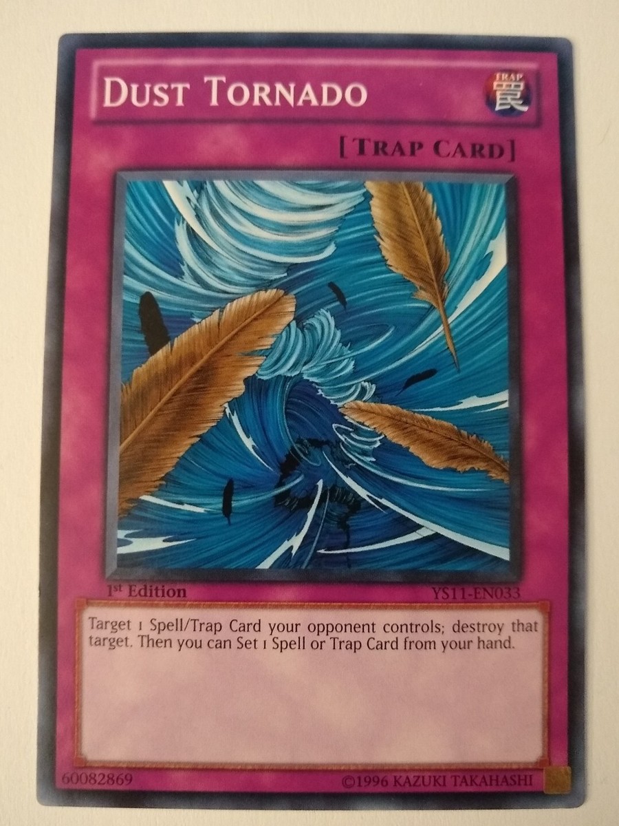 tornado yugioh card YU-GI-OH! Dust Tornado. YS11-EN033. 1st Edition Trap Card. TCG CCG Yugioh