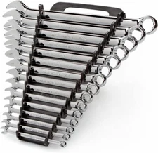 TEKTON Combination Wrench Set, 15-Piece (1/4-1 in.) - Holder | 18772