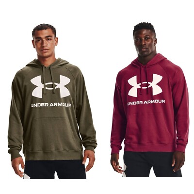 Herren Hoodie Under Armour UA Rival Fleece Big Logo Hoody Sweatshirt 1357093