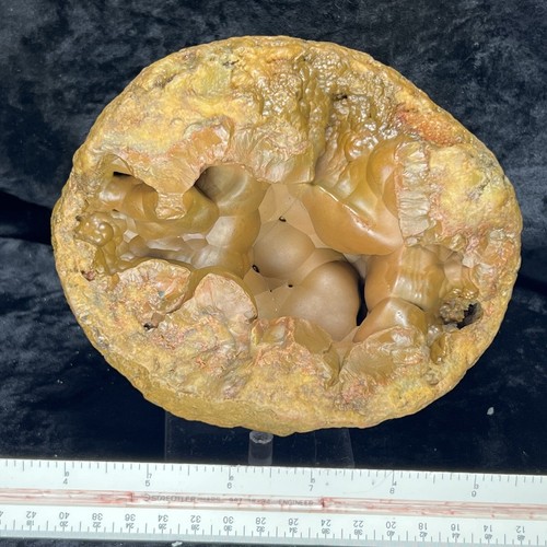 5-3/4” Unique Botryoidal Chalcedony Agate Geode Quartz Kentucky 3Lb Red Brown - Picture 4 of 7