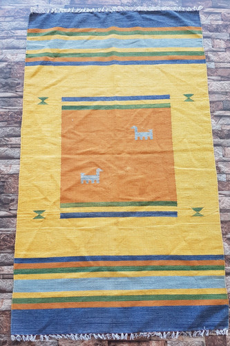 Vintage Handmade Traditional Turkish Kilim Floor Rug Carpet 151x89 cm