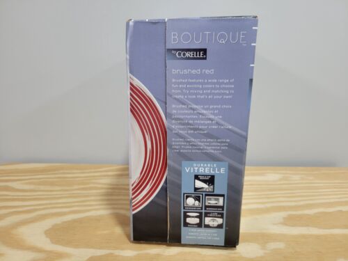 Corelle Boutique Brushed RED 16-Pc Dinnerware Set - Picture 3 of 4