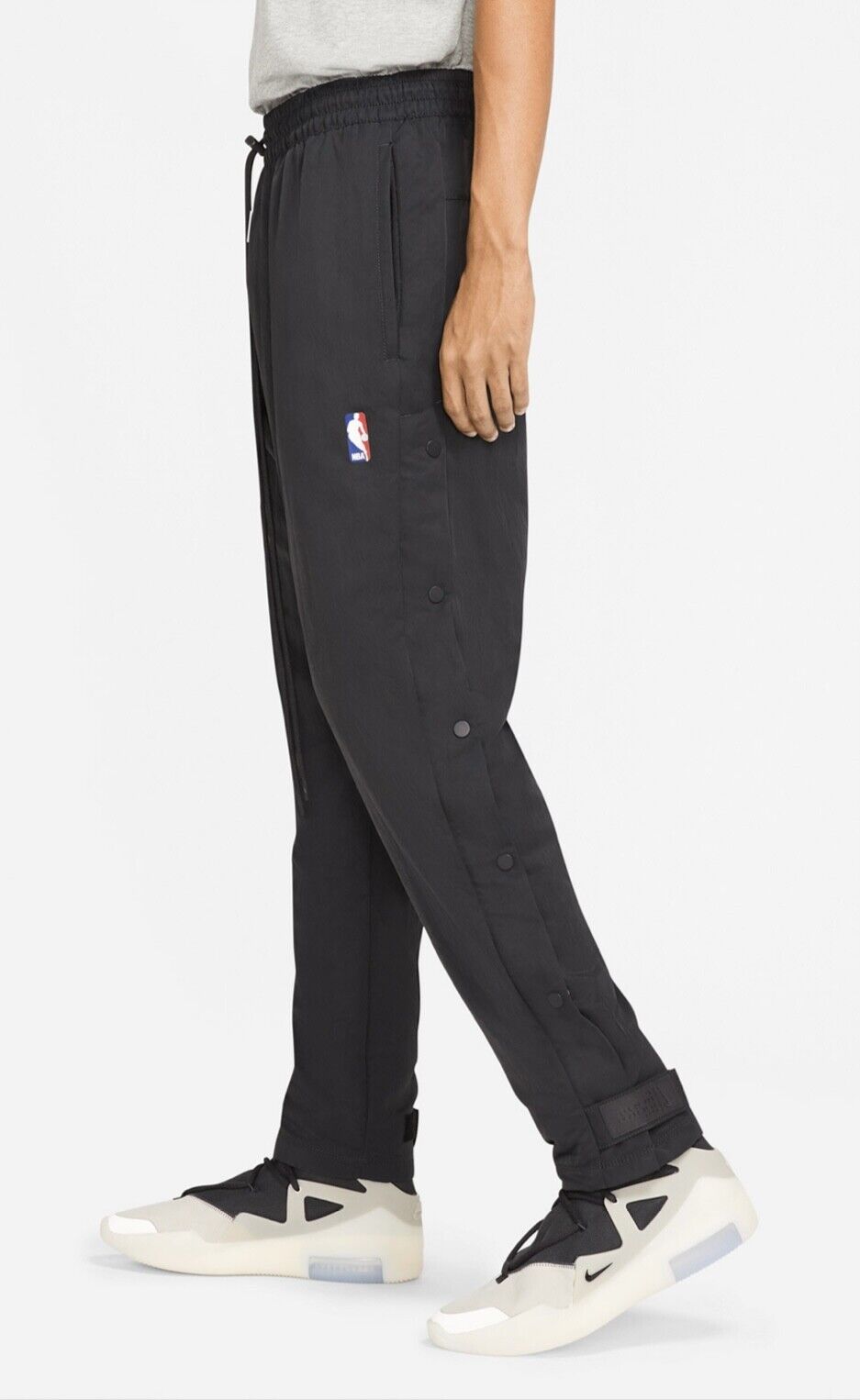 NEW Nike X Fear of God Warm Up Nylon NBA Pants Black FOG Small CU4684-010  XS - M