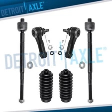 New 6pc Front Inner and Outer Tie Rod Ends Boots for 2002 - 2004 Honda Odyssey