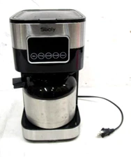 SBOLY PROGRAMMABLE DRIP COFFEE MAKER 8-CUP THERMAL CARAFE SYCM-1429 BROKE HANDLE