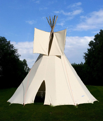 Ø 2,30m KINDER TIPI Wigwam Kinderzelt INDIANER Spielzelt ZELT mit Stangen
