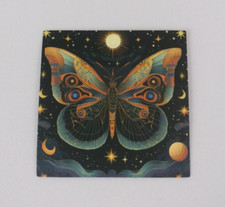 Beautiful Moth Night Sky Sticker 2" D