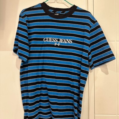 Guess x Places Plus Faces Collab Blue SS Tee - Size XS