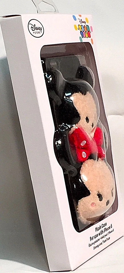 FUNDA CLIP 3D iPhone 6 Peluche Tsum Tsum RARO Disney Store MICKEY & MINNIE MOUSE Foto 3 de 4