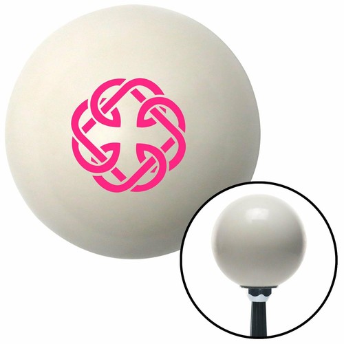 Pink Celtic Father Daughter Symbol Ivory Shift Knob M/T USA Shifter