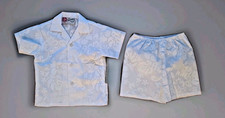 Hilo Hattie Hawaiian Outfit Shorts Shirt Cabana Set Luau NWT 2T White Wedding
