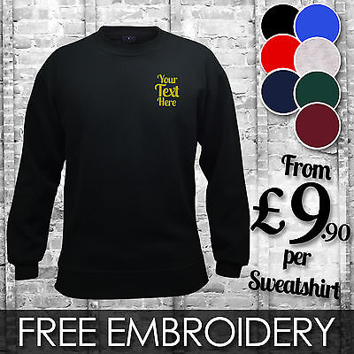 Custom Printed Text Your Image Personalised Stag Workwear Breast Sweater Jumper