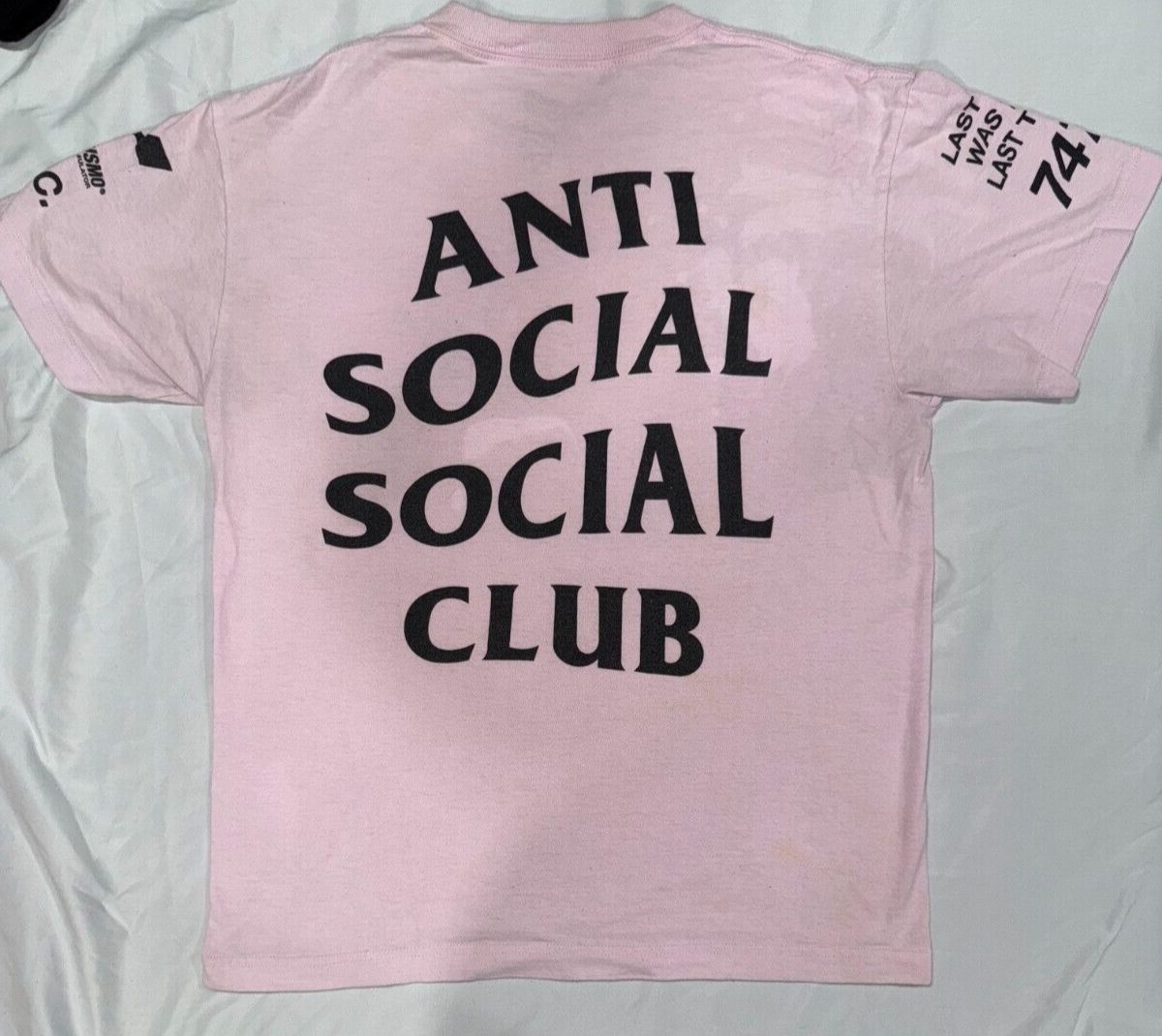 Anti Social Social Club x Gran Turismo ASSC Racing 747 Korea Tee Shirt M  Pink