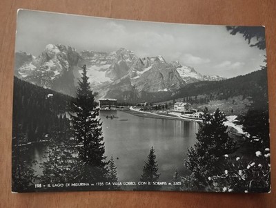 LAKE OF MEASURE FROM VILLA LOERO WITH SORAPIS POSTCARD