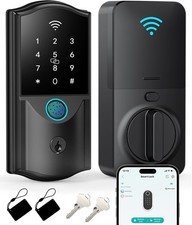Smart Door Lock Built-in Wi-Fi Fingerprint Keyless Entry Digital Keypad Deadbolt