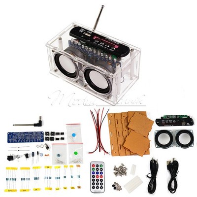 DIY Bluetooth Speaker Electronic Kit 87.5-108MHZ FM Radio DIY Soldering Project