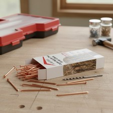 24Pcs Pure Copper Nails for Killing Trees   One Strike Perfection Kit   3.5 Inch
