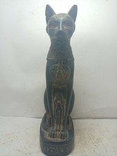Rare Antique Ancient Egyptian Statue Goddess Bastet Cat Isis Scarab 1740 Bc