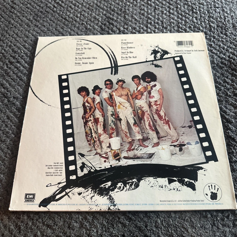 The J. Geils Band - “Freeze-Frame" LP, SOO-17062 1981 US EMI Records Foto 2 de 4