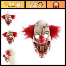 Scary Demon Clown Mask for Halloween Cosplay - Horror Props, Devil Zombie Costum