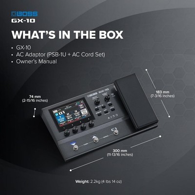 NEW Boss GX-10 Multi Effect Processor Guitar Pedal | eBay