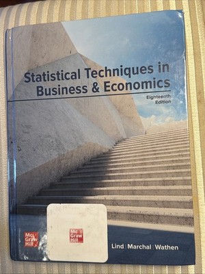Statistical Techniques in Business and Economics Hardcover