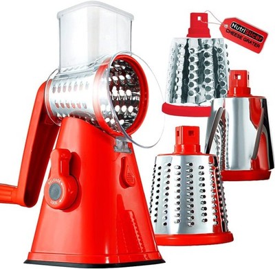 NutriSlicer 4-in-1 Spinning/Rotating countertop Mandoline vegetable/fruit/cheese