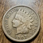 1907 Indian Head Cent Penny  Nice Details “Actual Coin Pictured" FINN