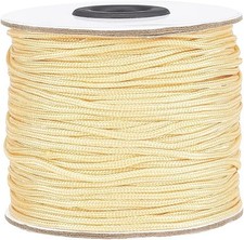 1.5mm100 Yard Yellow Nylon Cord Wind Chime Cord Replacement Braided Blind String