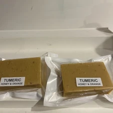 2X Tumeric HONEY & ORANGE Soap Skin Whitening Dark Spots Brightening NEW SEALED