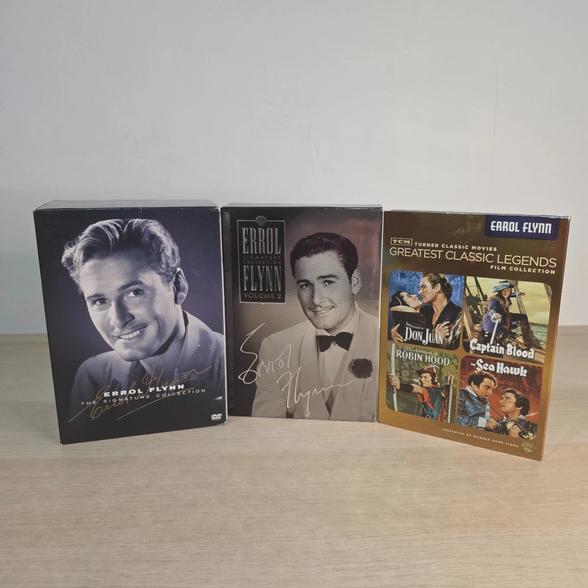 Errol Flynn DVD Collection x15 Disc Set The Signature & TCM R4 PAL Classics