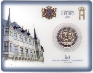 2 Euro Coincard Luxemburg 2020 Geburt von Prinz Charles