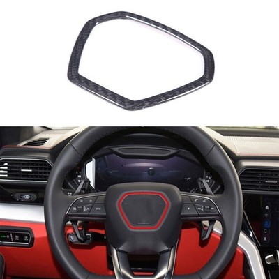 Dry Carbon Fiber Car Steering Wheel Frame Cover For LAMBORGHINI URUS 2018-2021
