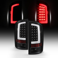03-06 Dodge Ram 1500 2500 3500 LED DRL Light Tube Black Tail Brake Light Lamp A