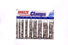Hose Clamp Display Assortment 200 Automotive Hose Clamps One Empty Rack