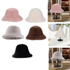 Winter Bucket Hat Female Snow Cap Fisherman Cap for Camping Walking Trekking