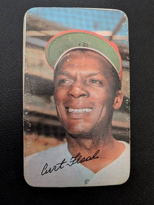 1971 Topps Super #41 Curt Flood Washington Senators - St. Louis Cardinals VG
