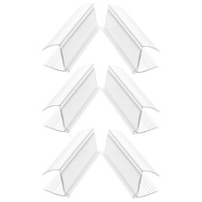 6Pcs Reusable Clear Acrylic Shelf Price Signs Stable Price Tag Holders
