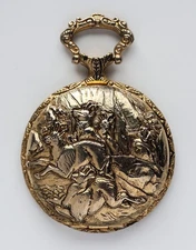 Arnex Hunters Pocket Watch Case only Gold Tone Swiss Made Vintage Parts Repair