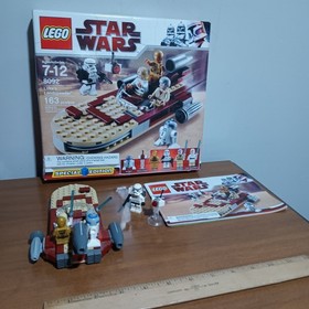 LEGO Star Wars 8092 Luke's Landspeeder 2010 Near Complete Set Stormtrooper Box