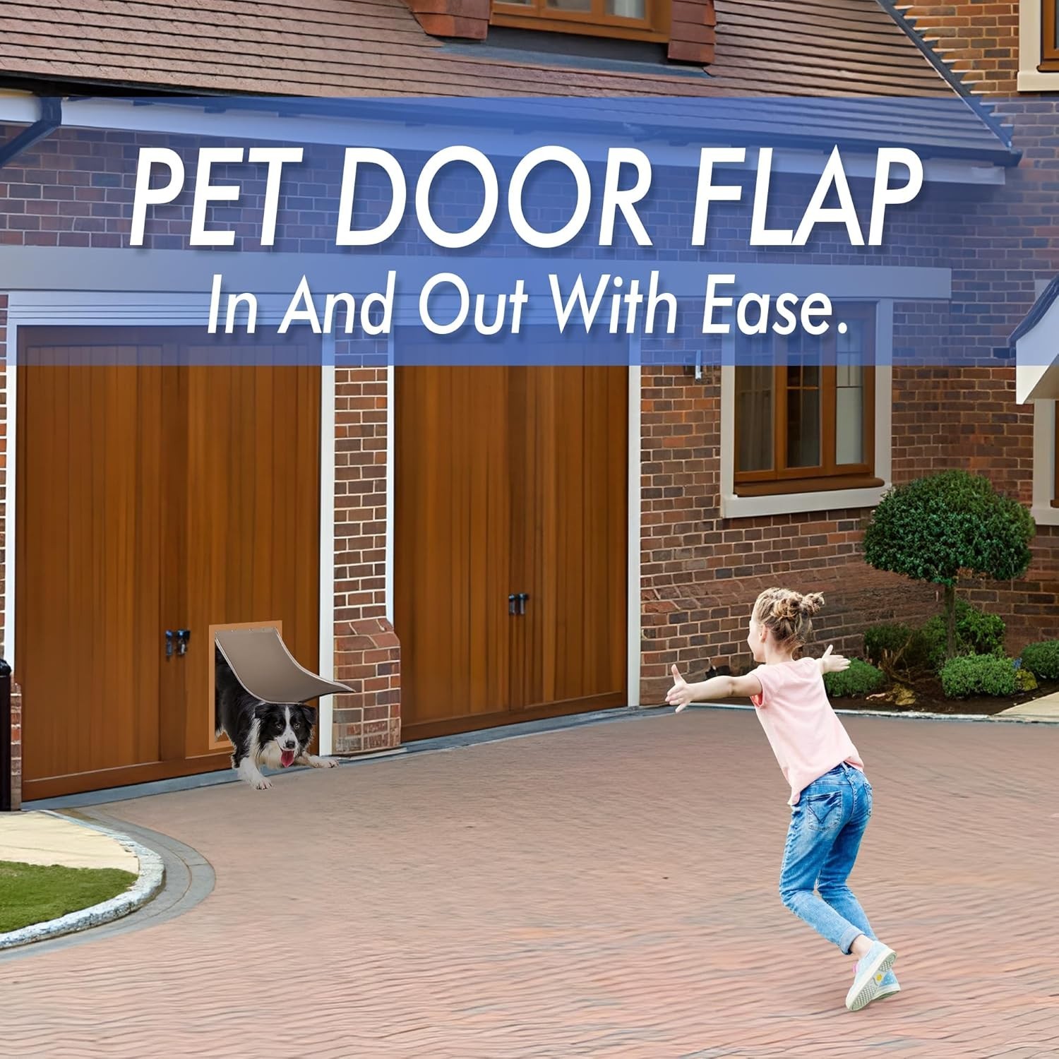 2PACK Dog Door Replacement Flaps - Fits Petsafe Dog Door PAC11-11039 Measures 10