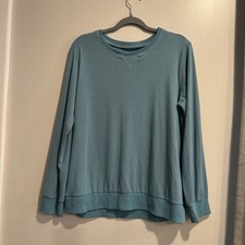 Time and Tru Women Green Sweatshirt L