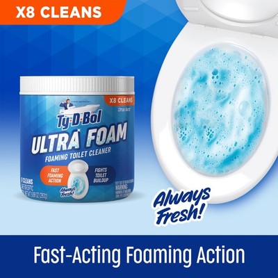 Ty-D-Bol Ultra Foam Toilet Bowl Cleaner - Provides Up to 8 Cleans - Citrus Scent