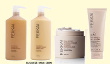 FEKKAI 229 SHEA BUTTER 4pc Bundle Set Lot: Shampoo Condition Mask Gel Creme