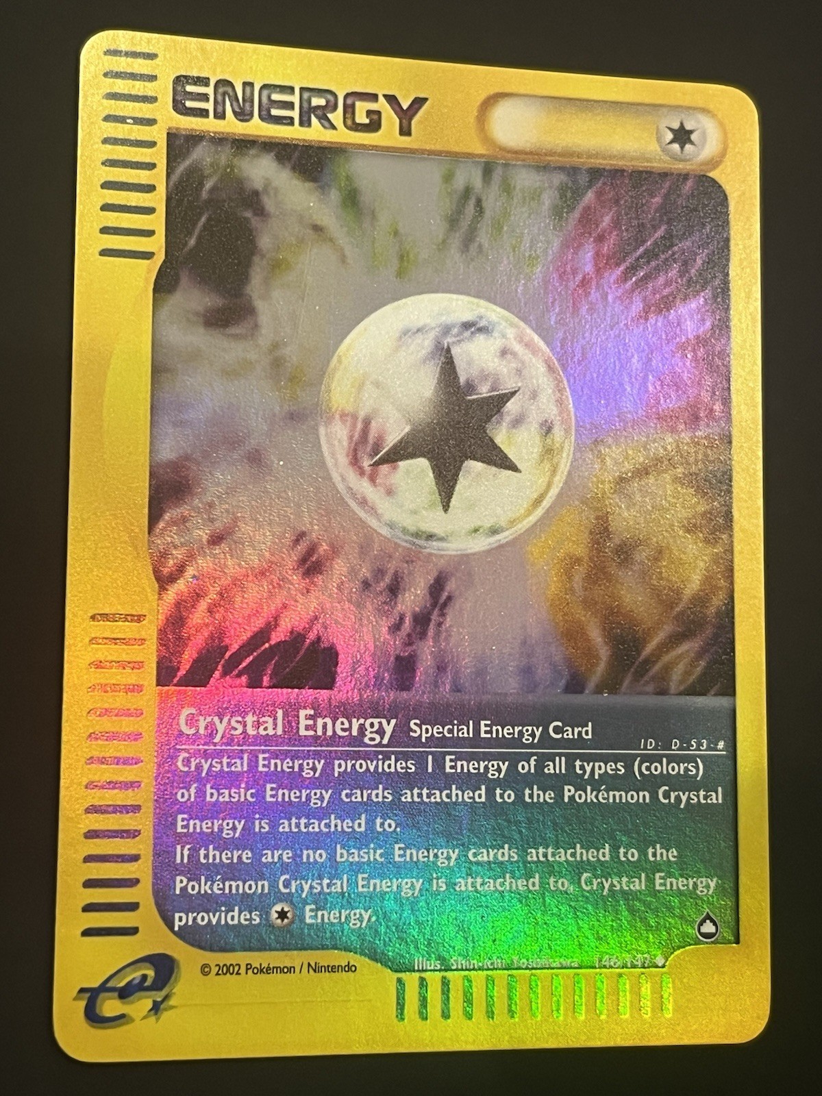 Pokemon Crystal Energy Reverse Holo Aquapolis 146/147 Uncommon 2002 NM/M