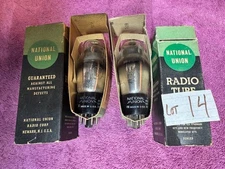 Two 6B8G Double Diode Pentode Valve short wave ham Receiver amplifier radio Tube