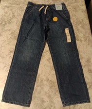 Cat  Jack Straight Leg Pull Up Pants Flexible Drawstring Youth Size 10 NWT