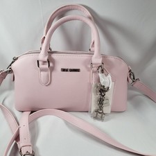 New Steve Madden BFAITHEW Chalk Pink Satchel Silver Bag Charm Valentines Spring