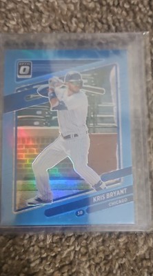 2021 Panini Donruss Optic - Kris Bryant #166 Carolina Blue Prizm /50
