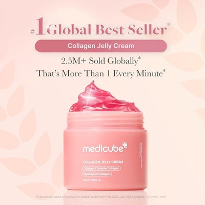 Medicube Kollagen Gelee Creme. Niacinamid Und Gefriergetrocknetes.